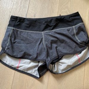 Lululemon speed up shorts inseam 2.5. size 4.